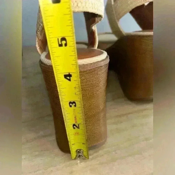 NEW Lucky Brand Delilah Platform Ankle Strap Slingback Wedge Sandals - Picture 8 of 10